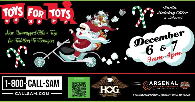 Annual Toys for Tots: December 7 - 8, 2025