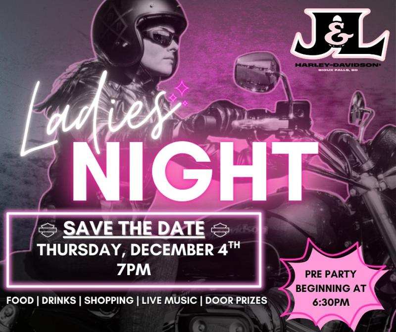 Ladies Night @ J&L Harley Davidson: December 4, 2025