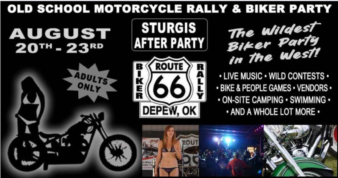 Route 66 Biker Rally: August 20 - August 23, 2026