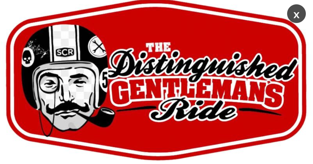 Dapper motorcycle riders participating in The 2026 Distinguished Gentleman's Ride in Arkansas on classic and vintage-style motorcycles.