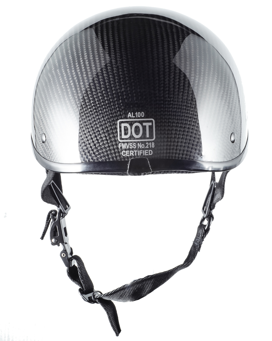 feather motorcycle helmet Genuine Carbon Feather Light gloss no peak XS