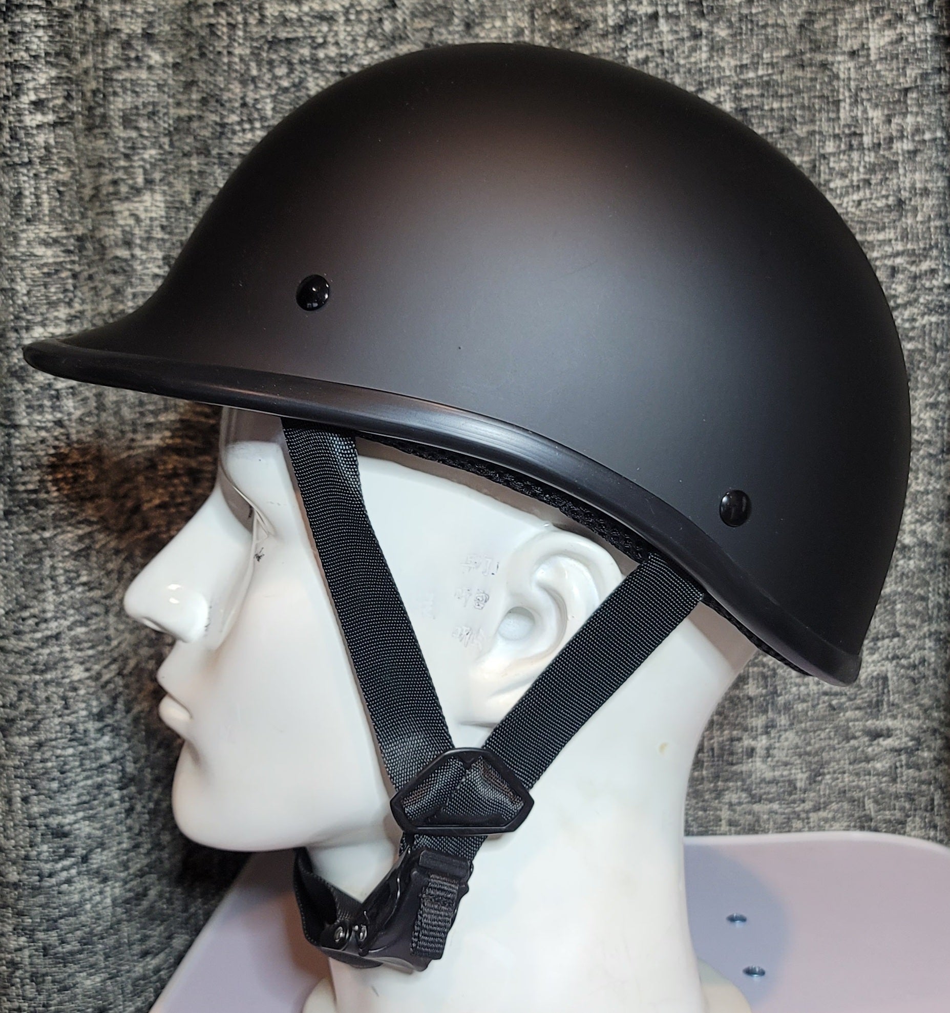 beanie polo style motorcycle helmet Switchback DOT Reversible Helmet Flat & Gloss Black M / Gloss Black