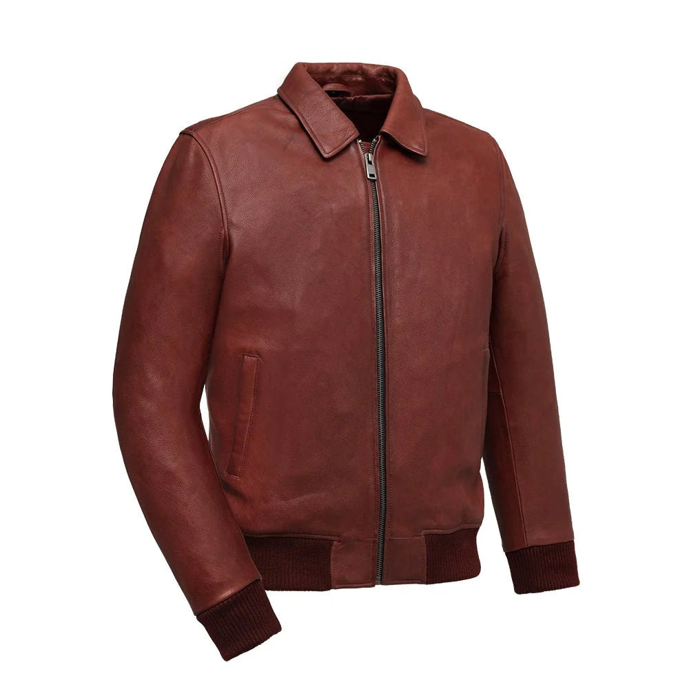 Moto Bomber - Men's Leather Jacket