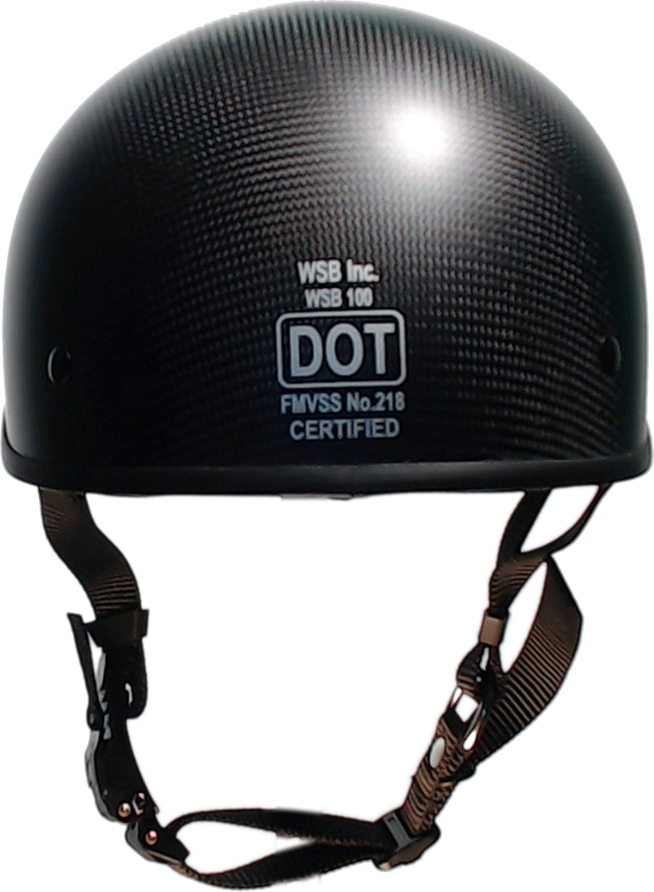 carbon fiber beanie motorcycle helmet Genuine Carbon Fiber SOA Smallest Lightest DOT Beanie Carbonator Flat No Peak 3XL